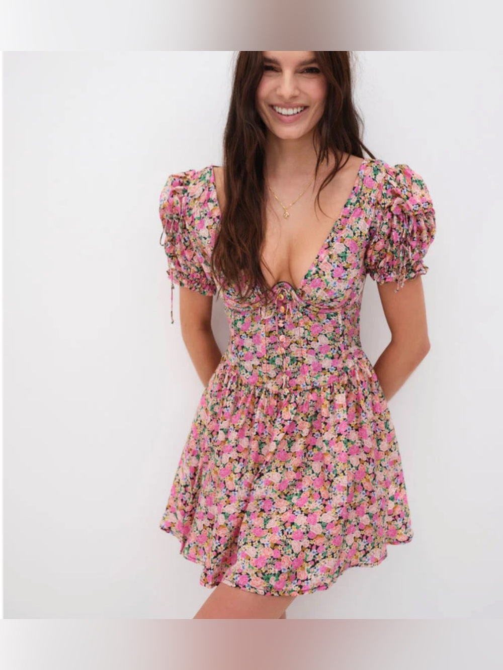 For Love and Lemons Paulina mini dress size S